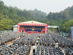 2020年9月4日惠州市光正学校七年级军训圆满成功